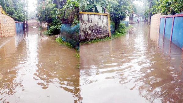 বানের পানির নিচে দক্ষিণ সুরমার বিস্তীর্ণ এলাকা - Natun Sylhet