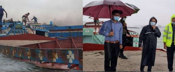 কোম্পানীগঞ্জের ধলাই নদীতে বালু উত্তোলন বন্ধে অভিযান, জরিমানা - Natun Sylhet
