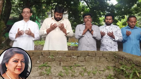 দিতির কবরে ওমর সানির শ্রদ্ধা - Natun Sylhet
