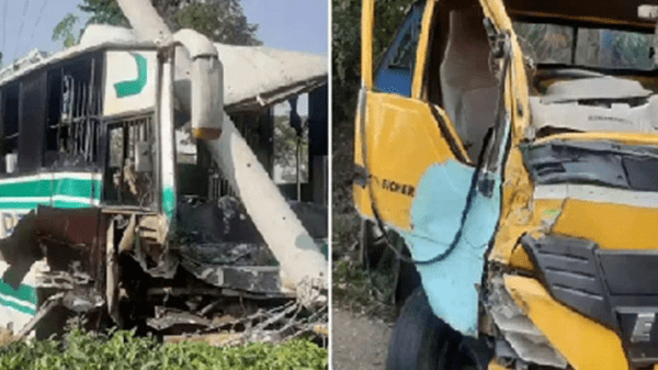 হবিগঞ্জে বাস-ট্রাক মুখোমুখি সংঘর্ষ, আহত ১৫ - Natun Sylhet