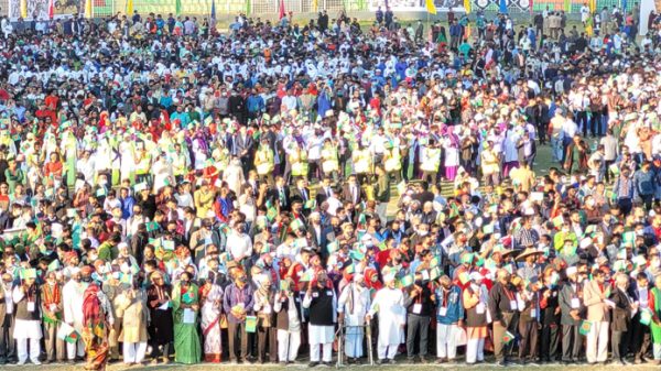 সোনার বাংলা গড়ার শপথ করালেন প্রধানমন্ত্রী - Natun Sylhet
