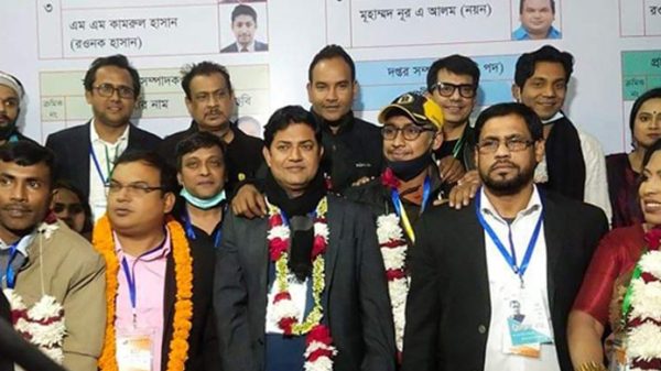 শিল্পী সংঘের নির্বাচন: সভাপতি নাসিম-সম্পাদক রওনক - Natun Sylhet