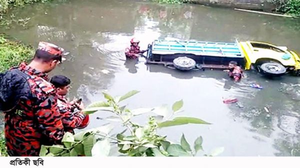 সিলেটে নিয়ন্ত্রণ হারিয়ে পিকআপ ডোবায়, শ্রমিক নিহত - Natun Sylhet