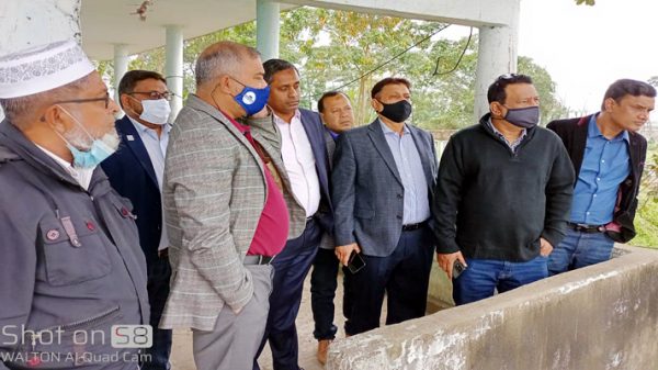 সিলেট বিভাগীয় স্টেডিয়ামের জায়গা পরিদর্শনে নাদেল-হাবিব - Natun Sylhet