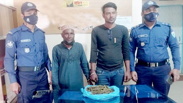 জগন্নাথপুরে ৫শ' গ্রাম গাঁজাসহ আটক ২ - Natun Sylhet