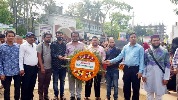 স্বাধীনতা দিবসে সিলেট অনলাইন প্রেসক্লাবের শ্রদ্ধাঞ্জলী - Natun Sylhet