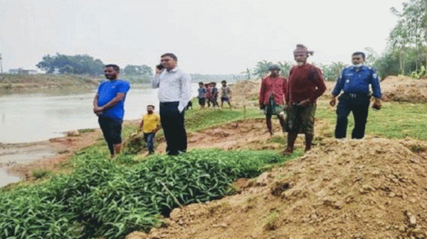 চুনারুঘাটে অবৈধভাবে বালু উত্তোলন,১ লক্ষা টাকা জরিমানা - Natun Sylhet