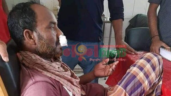সুনামগঞ্জে বাঁধে ফাটল: পিআইসি সদস্য সচিব ধরে পেঠালেন ক্ষুব্ধ কৃষকরা - Natun Sylhet