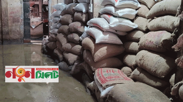 সিলেট বন্যায় গুদামেই নষ্ট কোটি টাকার ধান-চাল - Natun Sylhet
