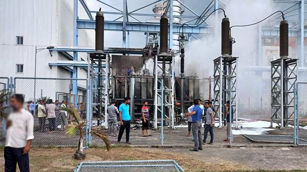 হবিগঞ্জে ৩৩০ মেগাওয়াট বিদ্যুৎ কেন্দ্রের আগুন নিয়ন্ত্রণে - Natun Sylhet