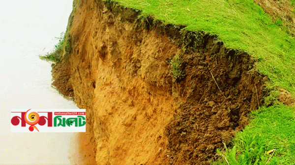 ধলাই নদীর প্রতিরক্ষা বাঁধের কয়েকটি স্থান ঝুঁকিপূর্ণ - Natun Sylhet