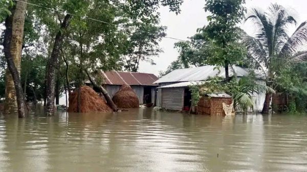 সুনামগঞ্জে নদীর পানি বিপৎসীমার ওপরে, নতুন নতুন এলাকা প্লাবিত - Natun Sylhet