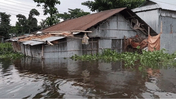 দেড় মাসের ব্যবধানে সুনামগঞ্জে দুই দফা বন্যা - Natun Sylhet