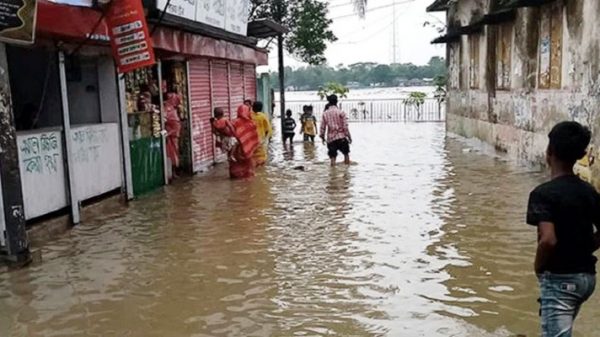 যাদুকাটার পানি বিপৎসীমার উপরে, নিম্নাঞ্চল প্লবিত - Natun Sylhet