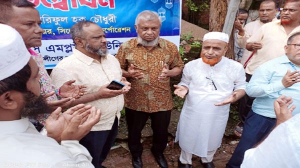 জালালাবাদ গ্যাসে মসজিদের ভিত্তি প্রস্তর স্থাপন করলেন মেয়র আরিফ - Natun Sylhet