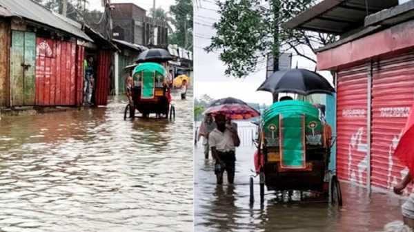 সুনামগঞ্জে টানা তিনদিন বিপদসীমার উপরে সুরমার পানি - Natun Sylhet