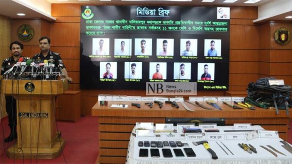 মহাসড়কে ডাকাতি: ঠান্ডা-শামীম বাহিনীর ১১ জন গ্রেপ্তার - Natun Sylhet