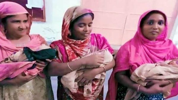 পাবনায় একসঙ্গে তিন শিশুর জন্ম, নাম পদ্মা, সেতু ও উদ্বোধন - Natun Sylhet