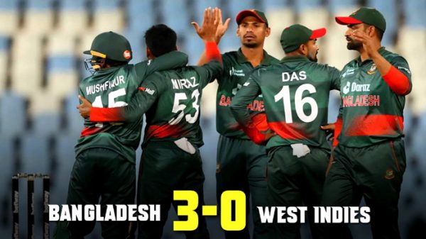 ওয়েস্ট ইন্ডিজকে হোয়াইটওয়াশ করল টিম টাইগার্স - Natun Sylhet