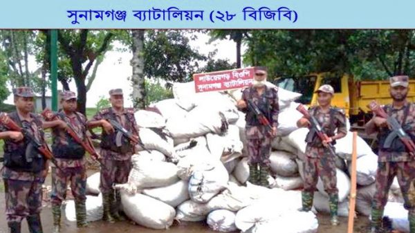 তাহিরপুর সীমান্তে অবৈধ কয়লার চালান আটক - Natun Sylhet