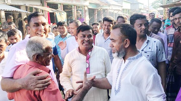 সুনামগঞ্জ-১ আসনে এড. রনজিত সরকারের ঈদ শুভেচ্ছা বিনিময় - Natun Sylhet