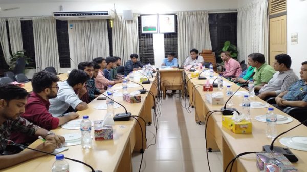 শাবি অফিসার্স অ্যাসোসিয়েশনের সাথে প্রেসক্লাবের মতবিনিময় - Natun Sylhet