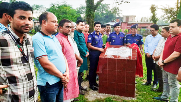ভোলাগঞ্জ পুলিশ ফাঁড়ি আনুষ্ঠানিক উদ্বোধন করলেন এসপি ফরিদ - Natun Sylhet