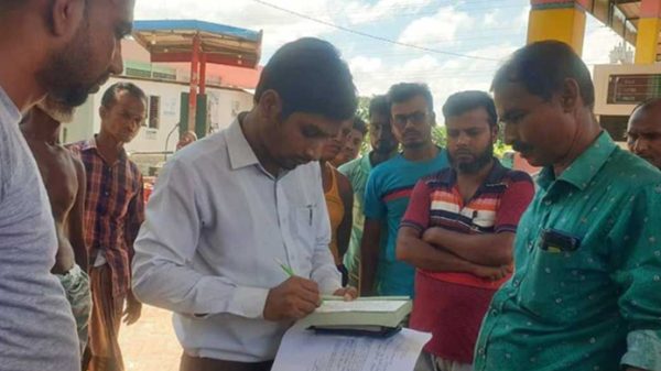 মাপে তেলে কম দেওয়ায় পেট্রল পাম্পকে জরিমানা - Natun Sylhet