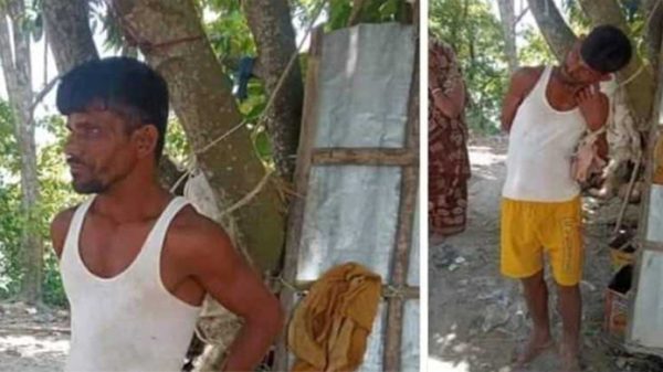 সুনামগঞ্জে জেলেকে গাছে বেঁধে নির্যাতন - Natun Sylhet