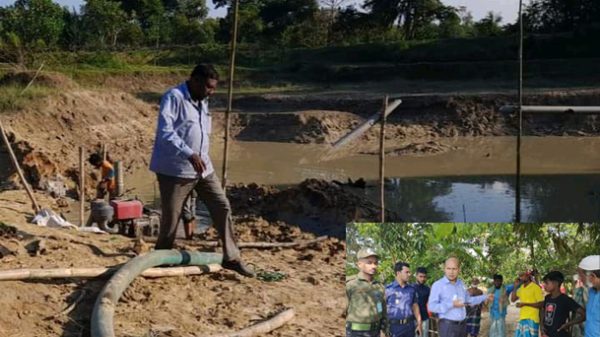 চুনারুঘাটে অবৈধভাবে বালু তোলায় যুবককে ৪ লাখ টাকা জরিমানা - Natun Sylhet