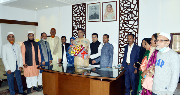 এড. নাসির উদ্দিন খানের সাথে সৌজন্য সাক্ষাত করেছেন চেয়ারম্যান আফসার উদ্দিন - Natun Sylhet