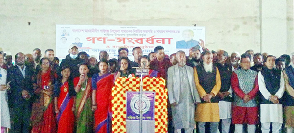 শান্তিগঞ্জে উপজেলা কৃষকলীগের উদ্যােগে আ'লীগের সভাপতি ও সম্পাদককে সংবর্ধনা - Natun Sylhet